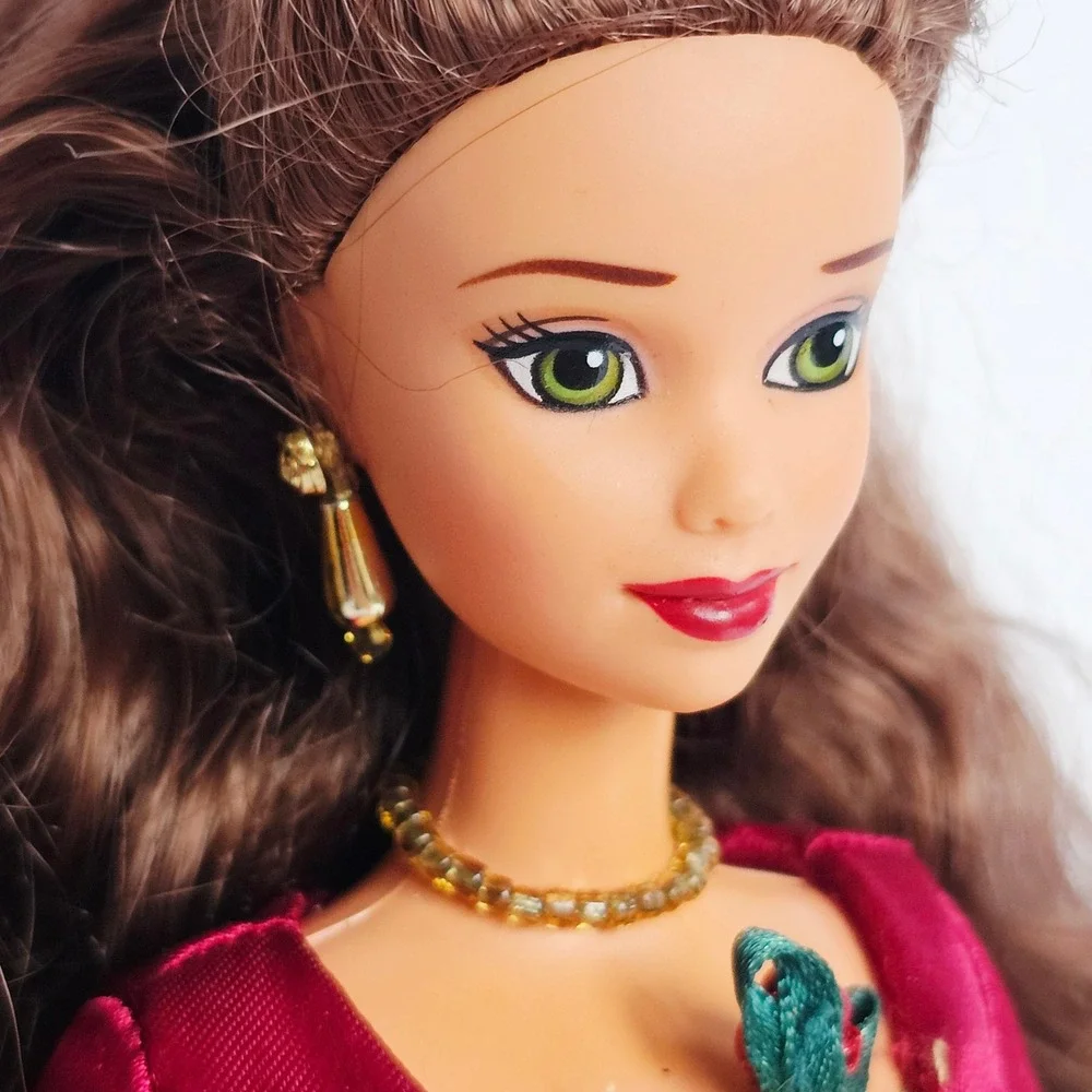 1997 Disney‎ Princess Holiday Belle Beauty and the Beast Barbie EUC #16710 1307 - Picture 3 of 15